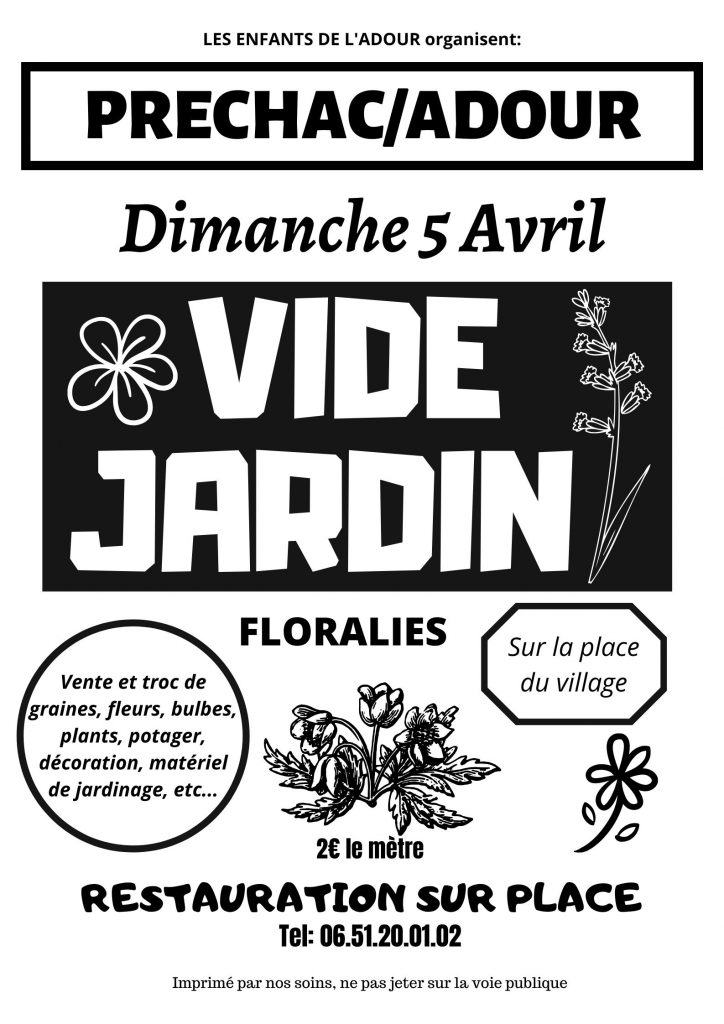 Vide jardin, floralies