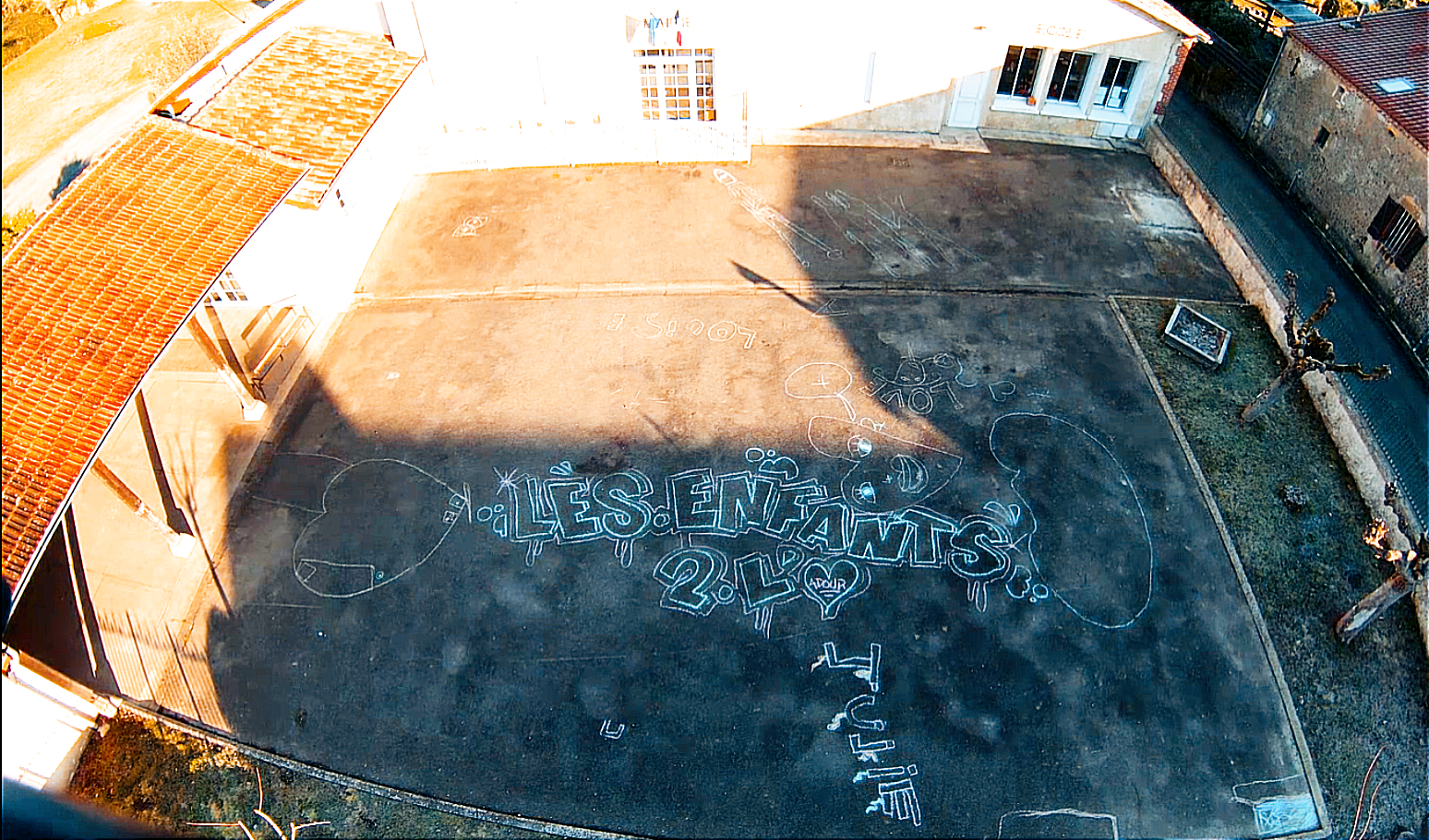 L’école vue par un drone